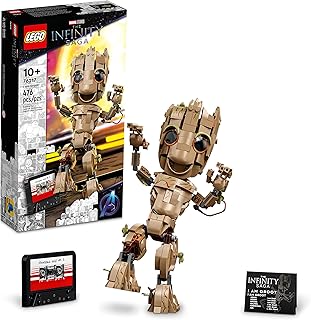 Marvel I am Groot 76217 Building Toy Set - Action Figure from The Guardians of The Galaxy Movies, Baby Groot Model for Play and Display, Great for Kids, Boys, Girls, and Avengers Fans Ages 10+