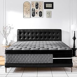Full Size Mattress 12 inch, Hybrid Mattress in a Box, Individually Pocket Springs, Medium Firm Feel for Pressure Relief, Breathable Comfort, CertiPUR-US Certified