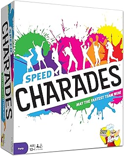 Speed Charades Party Game - Charades Board Game - Includes 1400 Charades - Perfect for Groups and Family Game Nights