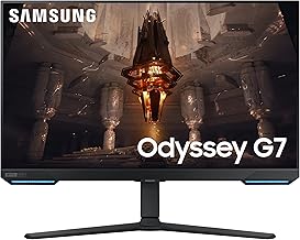 28” Odyssey G70B Series 4K UHD Gaming Monitor, IPS Panel, 144Hz, 1ms, HDR 400, G-Sync and FreeSync Premium Pro Compatible, Ultrawide Game View, LS28BG702ENXGO, Black