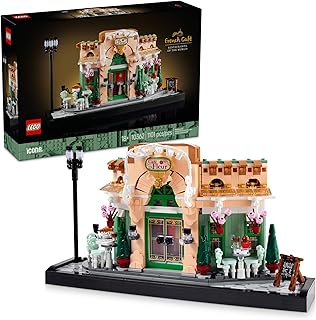 Icons French Café Paris Building Kit - DIY Set for Adults - Collectible Bedroom and Home Decor - Display for Home or Office - Gift for Birthdays - 10362