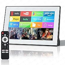 Small Smart tv,Portable TV with Touchscreen LCD Monitor,Built in Apps,Support SD,WiFi,Bluetooth,USB,HDMI Input,Mini TV Design for Home, Kitchen, RV, and Travel Use