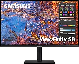 27-Inch ViewFinity S80PB Series UHD Computer Monitor, DCI-P3 98%, VESA DisplayHDR 400, IPS Panel, Matte Display, USB-C, PIP/PBP, Intelligent Eye Care, LS27B804PXNXGO