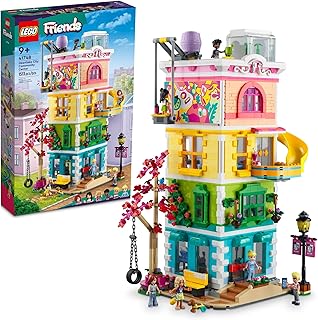 Friends Heartlake City Community Center 41748 Building Toy Set; Creative Challenge for Ages 9+, Includes 6 Mini-Dolls, a Pet Dog and Lots of Accessories, a Fun Gift for Kids who Love Role Play