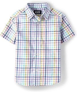 boys Short Sleeve Button Up Shirt