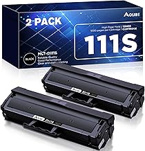 AOLIBE MLT-D111S Toner Cartridge High Yield Compatible for Samsung 111S MLT111S D111S Work with Samsung Xpress M2020W M2070FW M2070W M2020 M2024W Printer (2 Black)