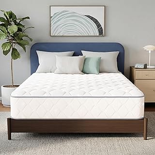 Full Size Mattress, 8 Inch Hybrid Comfort & Supportive Mattress in a Box, Cooling Gel Memory Foam and Spring with Pressure Relief, CertiPUR-US Certified