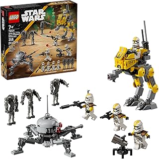 Star Wars 327th Star Corps Clone Troopers Battle Pack Building Toy - Pretend Play Set for Boys & Girls, Ages 7+ - Collectible Model Kit & Kids Room Decor - Gift Idea for Birthdays - 75431
