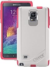 OTTERBOX Samsung Galaxy Note 4 Case Commuter Series - Retail Packaging - Neon Rose (Whisper White/Blaze Pink)