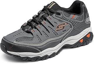 Men's Afterburn M. Fit Fashion Sneakers - Leather Upper, Memory Foam Insole, Rubber Outsole
