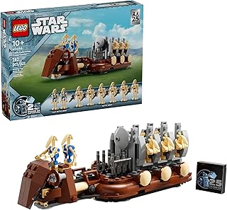 Star Wars 25th Anniversary GWP 40686: Trade Federation Troop Carrier Buildable Model - Celebrate The Phantom Menace with 8 Figures and Iconic Rack Feature!