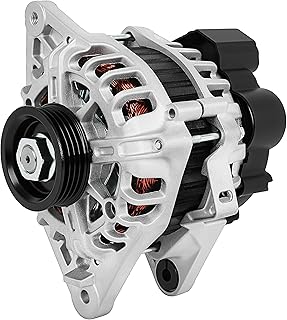 SCITOO Alternator Fits for Hyundai for Accent 2010-2011, for Kia for Rio 2010-2011, for Kia for Rio5 2010-2011, L4 1.6L, 90Amp CW IR IF 4-Groove Pulley, 11452 37300-23700 37300-26100