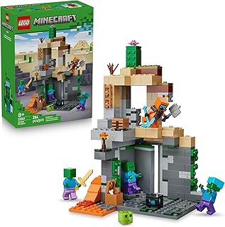 Minecraft Zombie Dungeon Building & Pretend Play Toy for Boys & Girls - Video Game Playset & Toy Figures for Kids, Ages 8+ - W/Wandering Wastelands Minifigure - Gift Idea for Birthdays - 21587