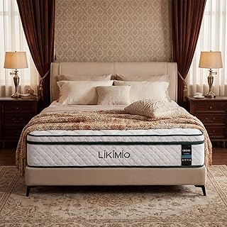 14 Inch Queen Size Mattress, 2-in-1 Hybrid Mattress w/Memory Foam & Pocket Springs in A Box, Oeko-TEX & CertiPUR-US Certified, Made in USA