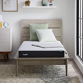 6 Inch Memory Foam Mattress – Low Profile – Medium Firm Feel - Infused with Bamboo Charcoal and Gel - Bed in a Box - Temperature Regulating - Breathable - Full Size