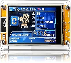 Bitcoins Miner NM V2, 1010 KH/s BTC Solo Miner, One Shot Miner with ESP32 Development Board, 2.8 Inch Smart Display Lottery Miner Crypto Mining Machine for Home with Shell