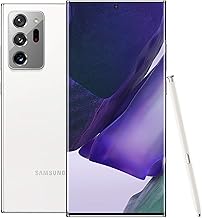 Galaxy Note 20 Ultra 5G, Factory Unlocked, 128GB, S Pen Included, 6.9” Infinity-O Display Screen, Long Battery Life, US Version, Mystic White