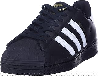 Men's Superstar Sneaker, Black/Core White/Black, 10