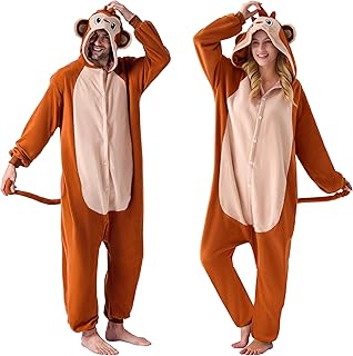 Halloween Monkey Unisex Costume, Adult Animal Costume Halloween Party