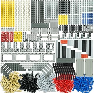 582pcs Technical Parts and Pieces Beams Axles Connectors Bricks Sets, Compatible with Technical, Chassis Frame Liftarm and Pins Building Blocks Accessories Robot Kits Bulk Toys