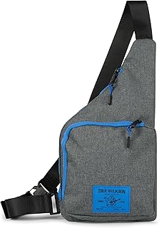 Crossbody Bag Men - Anti Theft Shoulder Sling Bag, Zipper Phone Pocket and Key Leash