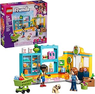 Friends Heartlake City Convenience Store Building Toy for Girls & Boys - Pretend Play Set for Kids, Ages 5+ - W/Autumn & Zac Minidolls, 1 Toy Dog, & Accessories - Gift Idea for Birthdays - 42680
