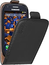 Mumbi Leather Flip Case for Samsung Galaxy S3 Mini Black