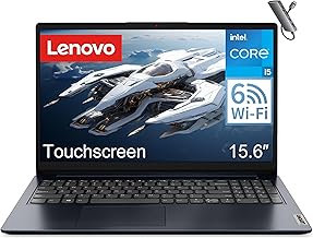 IdeaPad Laptop for Business & Students, 15.6" FHD Touchscreen, Intel 10-Core i5-1334U, 8GB RAM, 512GB PCIe SSD, WiFi 6, Windows 11 Home, Long Battery Life, with Type-C HUB, Midnight Blue