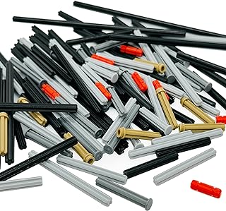 120 Pieces Technical Parts Axle Connectors Building Blocks Accessories Parts Sets Construction Toys Set for Kids 6yrs+ Compatible with Major Brands