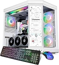 Y70TI Gaming PC Desktop Computer with HYTE Touch Screen Case,Intel Core Ultra 9 285 CPU,NVIDIA GeForce RTX 5070Ti 16GB GPU,32GB DDR5 RGB RAM,2TB SSD,Windows 11 Home,Keyboard,Mouse-Snow White