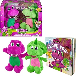 World Toddler Toys by Fisher-Price, 9 inch Baby Bop plushes with Story Book for Cuddling up at Reading time, Kids Ages 2+ Years (Amazon Exclusive)