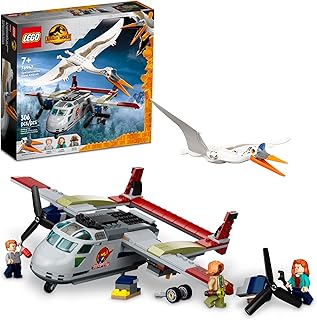 Jurassic World Quetzalcoatlus Plane Ambush Set 76947, with Dinosaur Toy Figure and Airplane Model, 2022 Movie Inspired, Multicolor