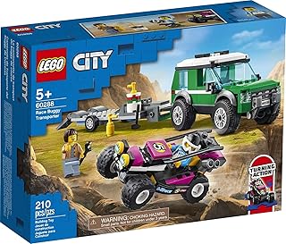 City Race Buggy Transporter 60288 Building Kit; Fun Toy for Kids, New 2021 (210 Pieces)