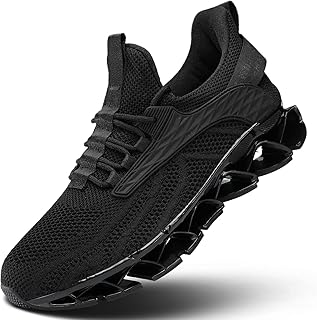 Men's Fashion Sneakers Slip on Walking Running Shoes Blade Tennis Casual Comfort Non Slip Work Sport Athletic Trainer