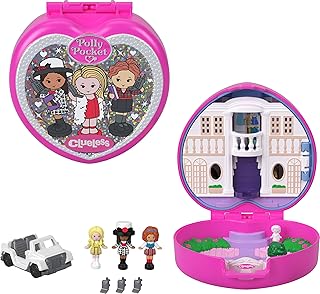 x Clueless Collector Compact, Micro Dolls and Playset, 5 Themed Accessories Including Toy Car, Cher, Dionne, & Tai
