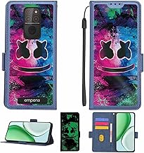 Aroepurt Case Compatible for Emporia E5 Smart 5 mini Phone Case Flip Cover [with Tempered Glass Screen Protector][RFID Blocking][Luminous Effect] LPT-BQ