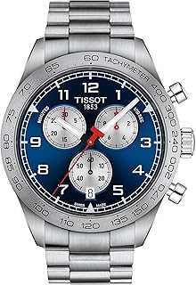 mens Tissot PRS 516 Chronograph 316L stainless steel case Quartz Watch Set, Grey, Stainless steel, 22 (T1316171104200)