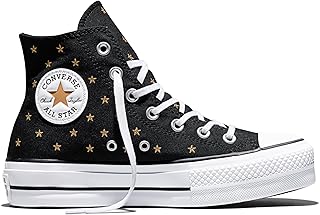Women's Chuck Taylor All Star Lift Platform Embroidered Stars High Top Sneaker