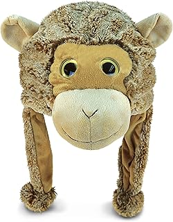 DolliBu Plush Hat - Super Soft Warm Hat With Ear Flaps, Cozy Fleece Winter Hat For Kids & Teens - One Size