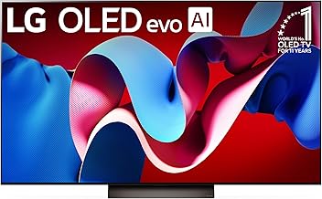77-Inch Class OLED evo C4 Series Smart TV 4K Processor Flat Screen with Magic Remote AI-Powered with Alexa Built-in (OLED77C4PUA, 2024)