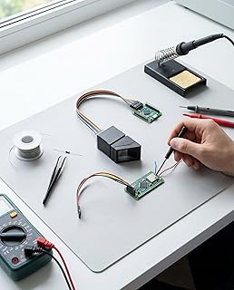 R307 Optical Fingerprint Module, Professional Fingerprint Reader Sensor with 500 DPI Image Processing for Access Control Attendance Safety Deposit Box Car Door Locks