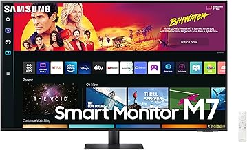 43" M70B Series 4K UHD USB-C Smart Monitor & Streaming TV, 4ms, 60Hz, HDR10, Wireless Display, Gaming and IoT Hubs, Alexa Built-in, 2022, LS43BM702UNXZA, Black