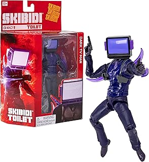 Deluxe Figure - Series 2, 6" Collectible Figures, YouTube Animation Sensation, Officially Licensed Skibidi Toilet Merch - Dark TV Man