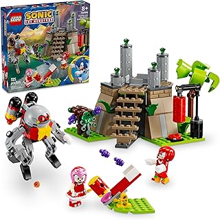 Sonic The Hedgehog: Knuckles and The Master Emerald Shrine Collectible Video Game Toy Building Set, Comes with 2 Sonic Action Figures, Gamer Gift for Boys and Girls Ages 8 and Up, 76998