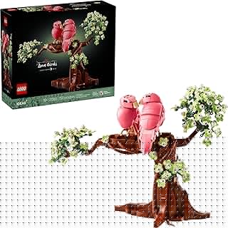 Ideas Love Birds 21365 Building Set – Colorful Brick-Built Bird Display Model, Romantic Home Decor & Collectible Set for Adults