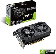 ASUS TUF Gaming NVIDIA GeForce GTX 1650 OC Edition Graphics Card (PCIe 3.0, 4GB GDDR6 Memory, HDMI, DisplayPort, DVI-D, 1x 6-pin Power Connector, IP5X Dust Resistance, Space-Grade Lubricant)