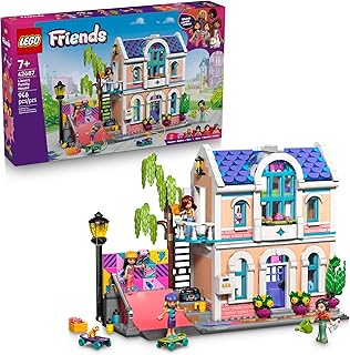 Friends Liann’s Family House Building Toy for Girls & Boys - Pretend Play Set for Kids, Ages 7+ - W/4 Minidolls, 2 Toy Pet Figures, & Doll House Accessories - Gift Idea for Birthdays - 42687