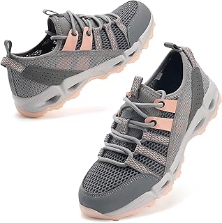 Womens Hiking Water Shoes for Women Quick Dry Outdoor Sport Sneakers Non Slip Lightweight Breathable Summer Trekking and Walking Climbing Shoe