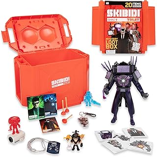 Giant Mystery Loot Box, with 20 Mystery Surprises, YouTube Animation Sensation, Exclusive Mystery Figures, Officially Licensed Skibidi Toilet Merch