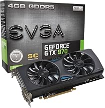 EVGA GeForce GTX 970 4GB SC Gaming ACX 2.0, 26% Cooler and 36% Quieter Cooling Graphics Card 04G-P4-2974-KR (Renewed)